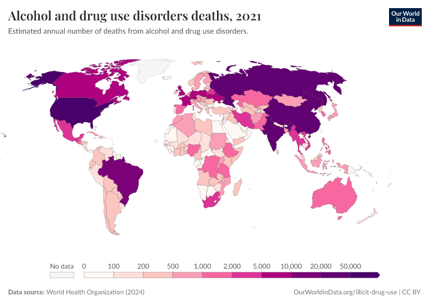 A thumbnail of the "Alcohol and drug use disorders deaths" chart