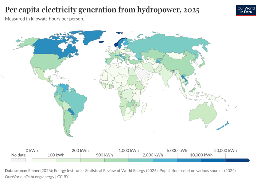 A thumbnail of the "Per capita electricity generation from hydropower" chart